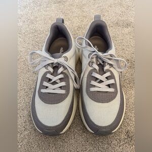 Gray and White All Birds Sneakers